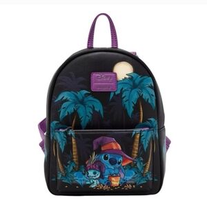 NEW Loungefly Disney Lilo & Stitch Scrump Trick Or Treat Halloween Mini Backpack